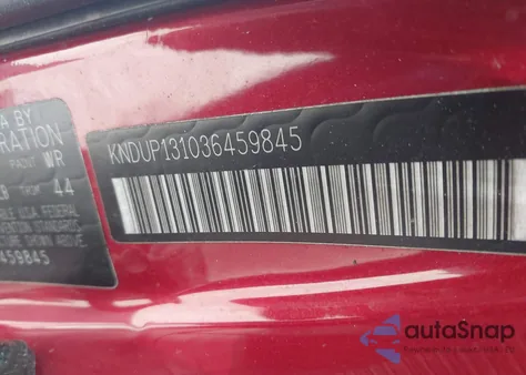 2003 Kia Sedona Ex/Lx z USA, uszkodzony, nr VIN KNDUP131036459845